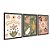 Kit 3 Quadros Decorativos Folhas Flores Verde Rosa Bege Abstrato Formas Geométricas - Imagem 4