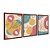 Kit 3 Quadros Decorativos Formas Abstratas Coloridas Frutas Plantas Fundo Bege - Imagem 6