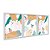 Kit 3 Quadros Decorativos Ondas Amarelas Frutas Listras Plantas Abstrato - Imagem 2