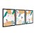 Kit 3 Quadros Decorativos Ondas Amarelas Frutas Listras Plantas Abstrato - Imagem 4