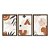 Kit 3 Quadros Decorativos Objetos Abstratos Marrons Pantas Fundo Bege - Imagem 5