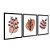 Kit 3 Quadros Decorativos Formas Marrom Desenho Plantas E Folhas - Imagem 4