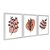 Kit 3 Quadros Decorativos Formas Marrom Desenho Plantas E Folhas - Imagem 2