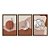 Kit 3 Quadros Decorativos Paisagem Abstrata Boho Plantas Mulher Flores][ - Imagem 5