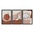 Kit 3 Quadros Decorativos Paisagem Abstrata Boho Plantas Mulher Flores][ - Imagem 3