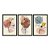 Kit 3 Quadros Decorativos Manchas Texturizadas Boho Plantas Abstrato Fundo Bege - Imagem 3