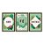 Kit 3 Quadros Decorativos Amor Fé Gratidão Floral Fundo Verde - Imagem 5