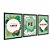 Kit 3 Quadros Decorativos Amor Fé Gratidão Floral Fundo Verde - Imagem 4