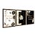 Kit 3 Quadros Decorativos Quadro Preto e Branco Frase Religiosa Floral Dourado - Imagem 6