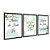 Kit 3 Quadros Decorativos Flores Fundo Turquesa Desfocado Frases Religiosas - Imagem 4