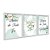 Kit 3 Quadros Decorativos Flores Fundo Turquesa Desfocado Frases Religiosas - Imagem 2