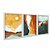 Kit 3 Quadros Decorativos Paisagens Boho Estilizado Efeito Aquarela Abstrato - Imagem 2