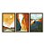 Kit 3 Quadros Decorativos Paisagens Boho Estilizado Efeito Aquarela Abstrato - Imagem 5