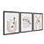 Kit 3 Quadros Decorativos Plantas Com Folhas Fundo Listrado - Imagem 4