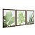 Kit 3 Quadros Decorativos Silhueta Plantas Verder Fundo Branco - Imagem 6