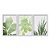 Kit 3 Quadros Decorativos Silhueta Plantas Verder Fundo Branco - Imagem 1