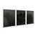 Kit 3 Quadros Decorativos Pantas Escuras Detalhes Dourados Fundo Escuro - Imagem 2