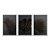Kit 3 Quadros Decorativos Pantas Escuras Detalhes Dourados Fundo Escuro - Imagem 1