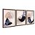 Kit 3 Quadros Decorativos Formas Tons de Rosa E Preto Folhas E Plantas - Imagem 6