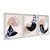 Kit 3 Quadros Decorativos Formas Tons de Rosa E Preto Folhas E Plantas - Imagem 2