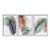 Kit 3 Quadros Decorativos Folhas Desenhadas Efeito Pintura Aquarela - Imagem 1
