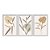 Kit 3 Quadros Decorativos Plantas Abstratas Formas Boho Moderno - Imagem 1