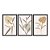 Kit 3 Quadros Decorativos Plantas Abstratas Formas Boho Moderno - Imagem 3