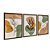 Kit 3 Quadros Decorativos Formas Boho Linhas Brancas Flores Desenho - Imagem 6
