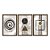 Kit 3 Quadros Decorativos Fundo Enevoado Formas Geométricas Abstrato - Imagem 4