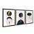 Kit 3 Quadros Decorativos Lua e Planetas Abstrato Fundo Cinza - Imagem 6