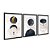 Kit 3 Quadros Decorativos Lua e Planetas Abstrato Fundo Cinza - Imagem 4