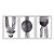 Kit 3 Quadros Decorativos Linhas e Esferas Cinza Efeito Aquarela Abstrato - Imagem 1