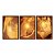 Kit 3 Quadros Decorativos Metal Ouro Dourado Abstrato Moderno - Imagem 5