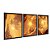Kit 3 Quadros Decorativos Metal Ouro Dourado Abstrato Moderno - Imagem 4