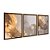 Kit 3 Quadros Decorativos Manchas Dourdas Substância Abstrato Moderno - Imagem 6