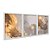 Kit 3 Quadros Decorativos Manchas Dourdas Substância Abstrato Moderno - Imagem 2