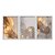 Kit 3 Quadros Decorativos Manchas Dourdas Substância Abstrato Moderno - Imagem 1