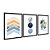 Kit 3 Quadros Decorativos Círculos E formas Texturizadas Céu Abstrado - Imagem 4