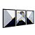 Kit 3 Quadros Decorativos Mosaico Montanhas Detalhes Dourados Abstrato - Imagem 4