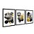 Kit 3 Quadros Decorativos Desenho Geométrico Texturizado Dourado Preto E Branco Abstrato - Imagem 4