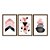 Kit 3 Quadros Decorativos Setas Triangulos Formas Abstratas Rosa Abstrato - Imagem 5