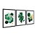Kit 3 Quadros Decorativos Desenho Geométrico Texturizado Verde Detalhes Dourados Abstrato - Imagem 4
