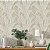 Papel de Parede Adesivo Vinílico Folhas Efeito Textura Linho Bege Marrom Creme - Imagem 1