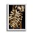 Quadro Decorativo Costela de Adão Dourado e Preto Moderno Sofisticado Minimalista - Imagem 1
