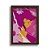 Quadro Decorativo Perfil Menina Feminino Rosa Feminilidade Floral - Imagem 5