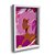 Quadro Decorativo Perfil Menina Negra Feminino Rosa Feminilidade Floral Vetor - Imagem 2