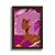 Quadro Decorativo Perfil Menina Negra Feminino Rosa Feminilidade Floral Vetor - Imagem 5