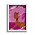 Quadro Decorativo Perfil Menina Negra Feminino Rosa Feminilidade Floral Vetor - Imagem 1