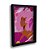 Quadro Decorativo Perfil Menina Negra Feminino Rosa Feminilidade Floral Vetor - Imagem 4