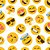Papel de parede Autoadesivo Quarto Emojis Fofo Figurinhas Teen Branco - Imagem 3